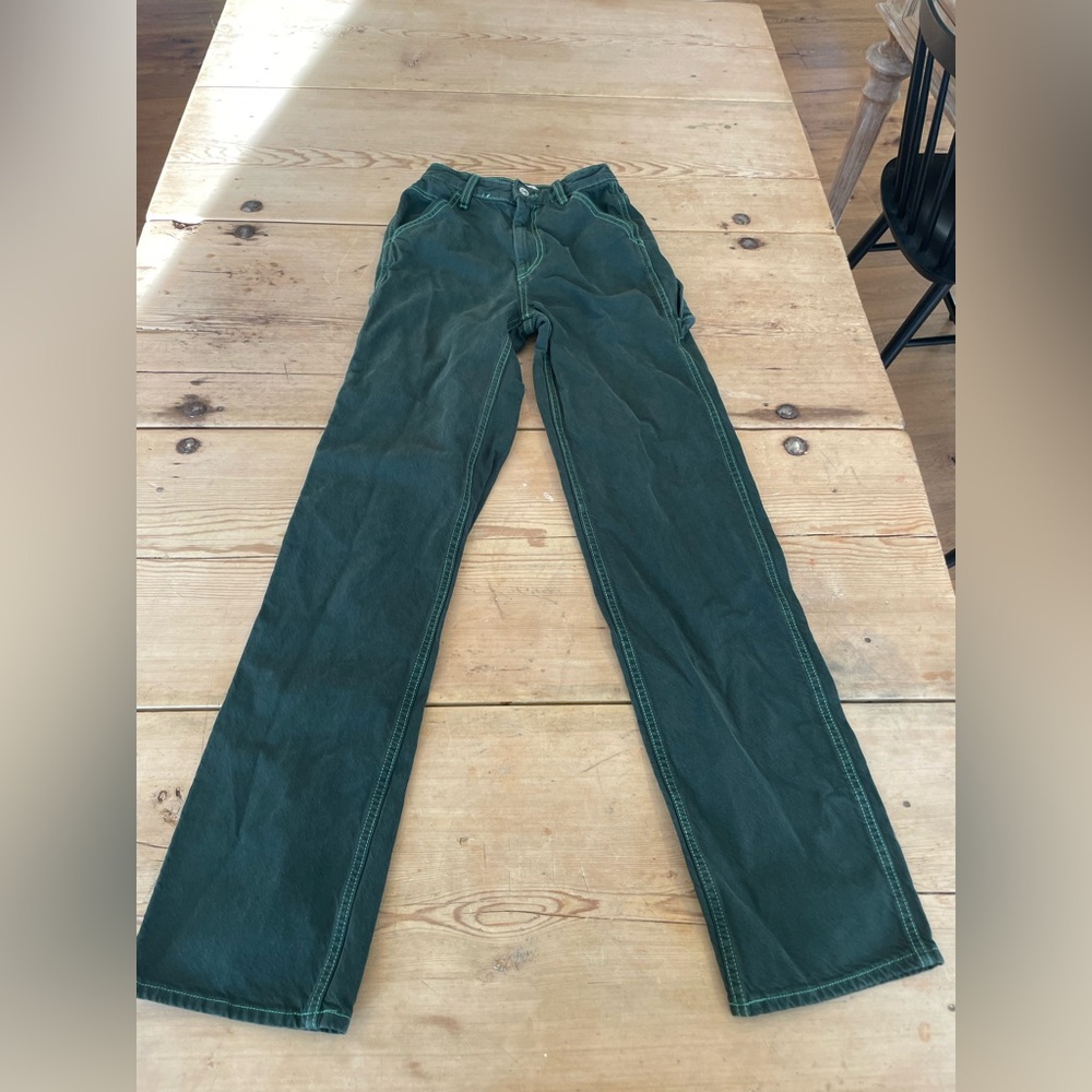 PacSun Forest Green Denim Pants
